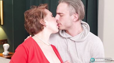 In Her First Porno, 49 Year Old Mom Stella Gets Ass Fucked By Young Cock