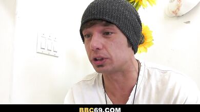 Horrible Stepmom Makes Her Stepson Watching Her Go Black! - Brandi Love