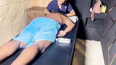 Leyne Rodriguez Big Ass Latina MILF Gets Erotic Oil Massage and Blowjob Happy Ending