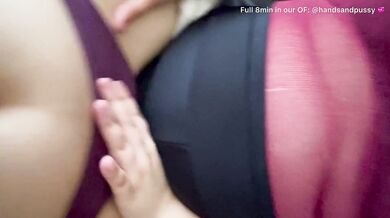 I wish I could take off her clothes and fuck her all over until I cum on her big tits