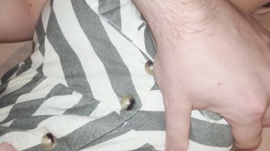 Girl in Vintage Dress and Big Tits let Me Play with Her Niples