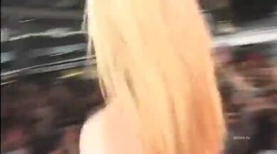 Nasty girl gangbanged wildly by excited men in public (Alberto Rey, Billy Boston, Carmen Vera, Olivier Sanchez, Rocco Siffredi)