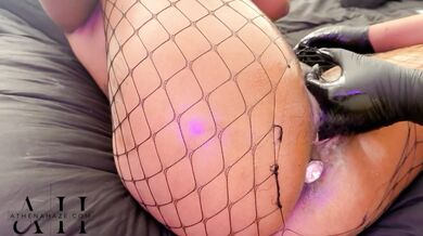 Ebony finger fucking