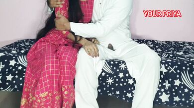 Everbest indian wife fucked by father in law with clear hindi voice