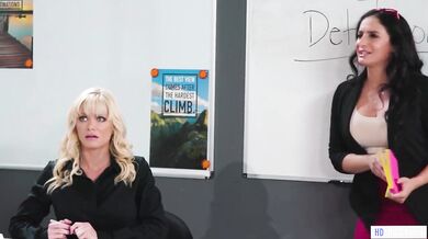 GIRLSWAY Lesbian Teachers Getting Caught In The Act - Serene Siren, Sheena Ryder And Brooklyn Gray