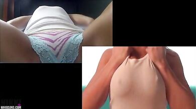 Nikkisims Wet Tee Dual Both Angles Lewd Emesha Gabor