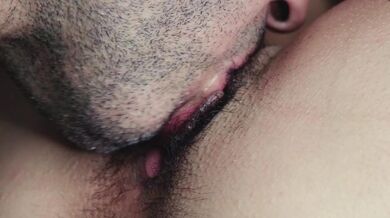 He gets down on his knees and eats my pussy passionately