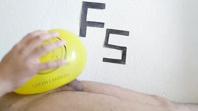 I put a condom on my dick and fuck the balloon - sex toys