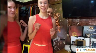 Experience Authenticity: Explore Genuine Moments in Real-Time! These lesbians are working in a cafe. But what they do behind clo