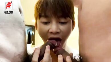 Asian Chinese Gay Threesome Fun (2)