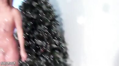 Nikkisims Nikki Christmas Full Lewd Petite Pussy (Nikki Sims, Sara Del Rey)