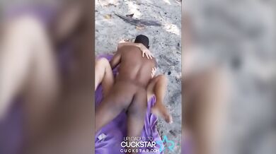 Blonde Tourist Get Taken By Island Locals While Husbands Watch