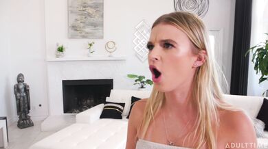 Sky W Blonde Natural Tits Horny Babe Needs Dick For Her Pussy - Ally Summers