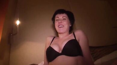 Amateur teen pov hotel room sex - horny young friends close-up nasty action