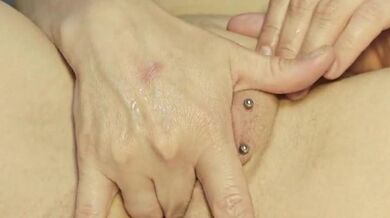 German MILF Tiptop161 Fingering Her Pierced Pussy Until Squirting Orgasm in 4K