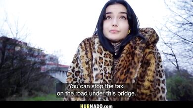 Sexy French Student Public Blowjob - Crystal Cherry, Martin Gun - Cristal Cherry