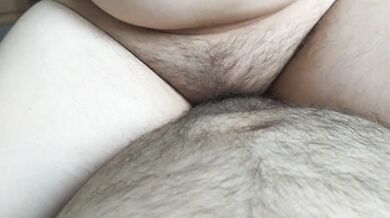 Chubby girl riding fat cock and takes huge unprotected impregnation creampie