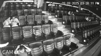 Indian Horny Girl Sucking Bf Dick??In Cinema Hall Cctv#03