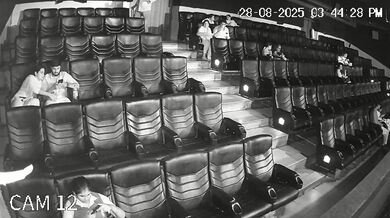 Indian Horny Girl Sucking Bf Dick??In Cinema Hall Cctv#03