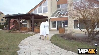 Vip4K. Girl Is Nailed By Old Womanizer In His Personal Swimming Pool