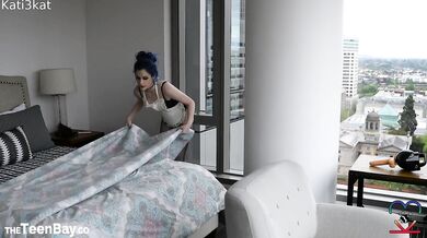 Maid in the living room