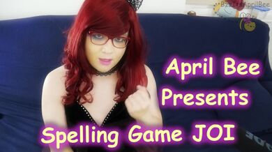 Spelling Jerk Off Game With April Bee
