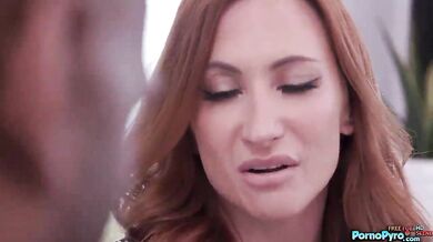 Redhead Cougar Sophia Locke Fucks 2 Black Mail Delivery Men BBC (Jovan Jordan)