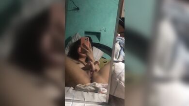 Asian Mirror Selfie Fingering Edging