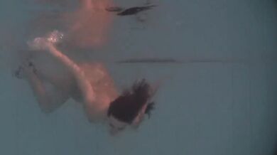 Beautiful exquisite body teen Natalia Kupalka swimming naked