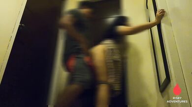 Kinantot ng House Boy sa Labas ng Kwarto ang Misis ng Amo - Bawal Maingay