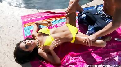 Trinity St. Clair Fucking In The Patio With Her Tits - Johnny Castle