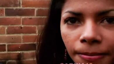 Beautiful Latina Carina fingering till climax