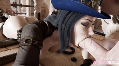 3D Babe Fucked In A Steampunk Fantasy Animation