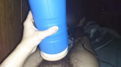 Skinny Cums Hard Using Autoblow 2