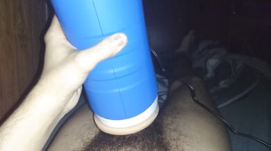 Skinny Cums Hard Using Autoblow 2