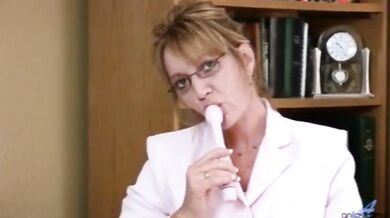 Samantha Stone Office Masturbation