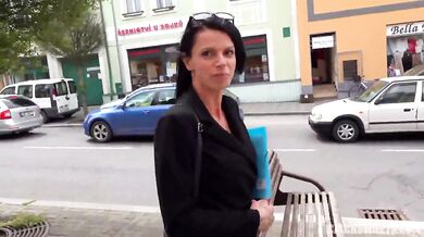 Czech Streets 129 - Roca – MILF walking on public with vibrator