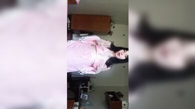 A beautiful woman stripped naked for a horny audience.