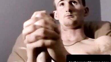 Black amateur pre cum cock stroking for oral cleanup