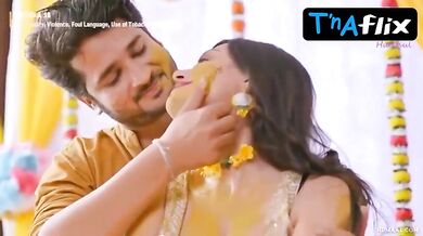 Priyanka Haldar Breasts Scene in Badhaai Lo