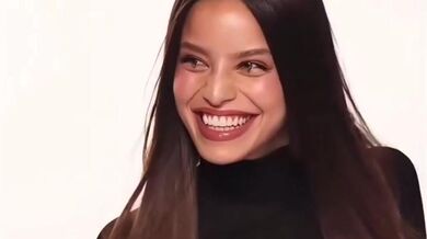 Emilia Mernes Breasts Scene in Elle Magazine