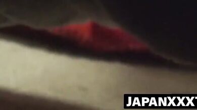 Young Japanese woman explores her tightness in secret