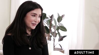 Adult Time - Skinny Jane Wilde Horny Watching Trans-Cis Couple Zariah Aura & Aften Opal Making Out