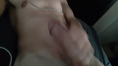 Girlfriend went To The Store. Hot white guy plays with his cock