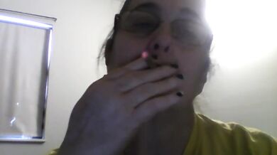 woman smoking