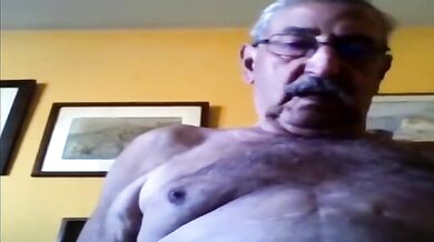 grandpa stroke on webcam