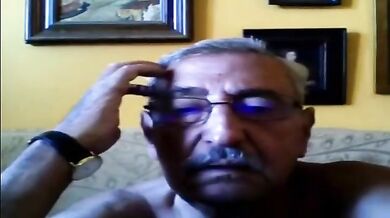 grandpa stroke on webcam