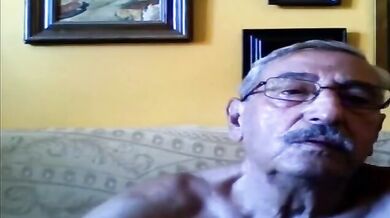 grandpa stroke on webcam