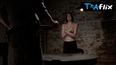 Lauren Cohan Breasts, Underwear Scene in The Walking Dead