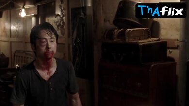 Lauren Cohan Breasts, Underwear Scene in The Walking Dead